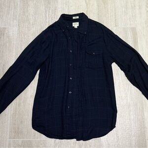 J. Crew Blue Casual Button Down Shirt j crew size small slim